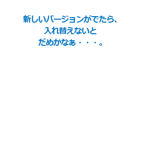 新しいバージョンがでたら、入れ替えないとだめかかなぁ…。